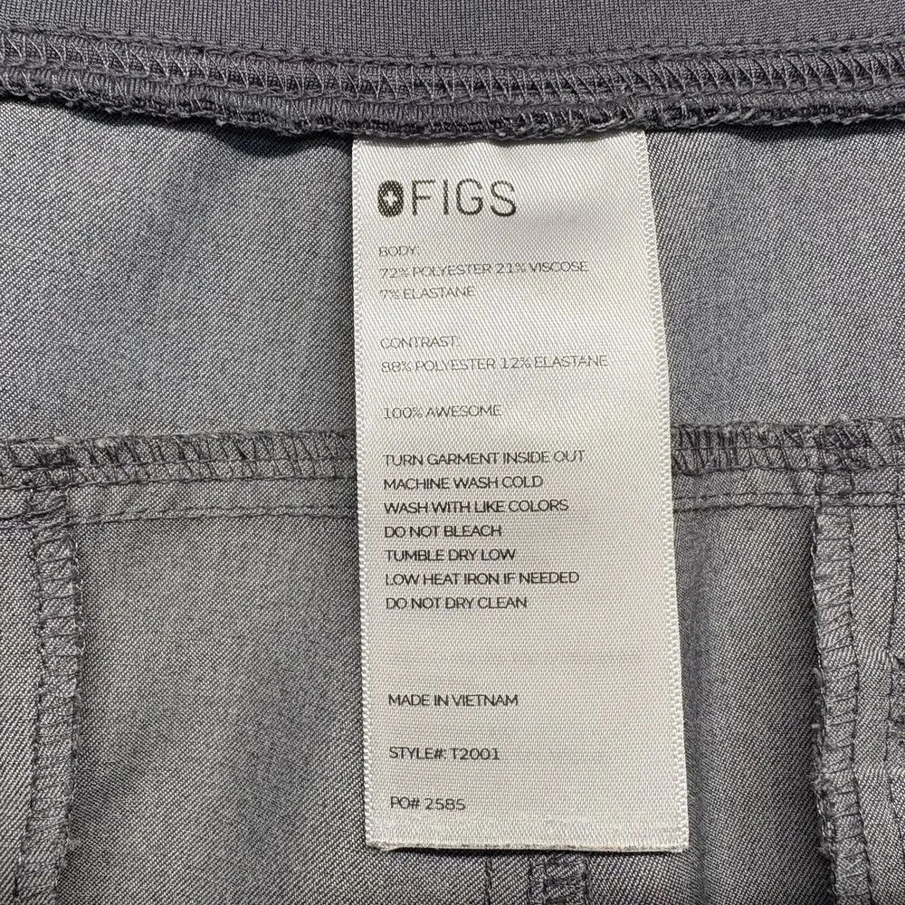 Figs Mens Scrub Pants Size XXL Axim‎ Cargo Technical Collection Graphite Gray